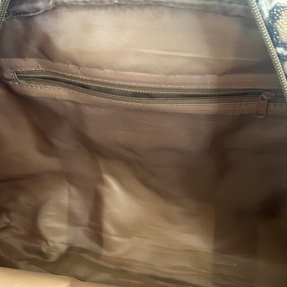 NWOT Large Vintage Y2K Animal Print Satchel Dome Handbag Tote - Picture 11 of 16